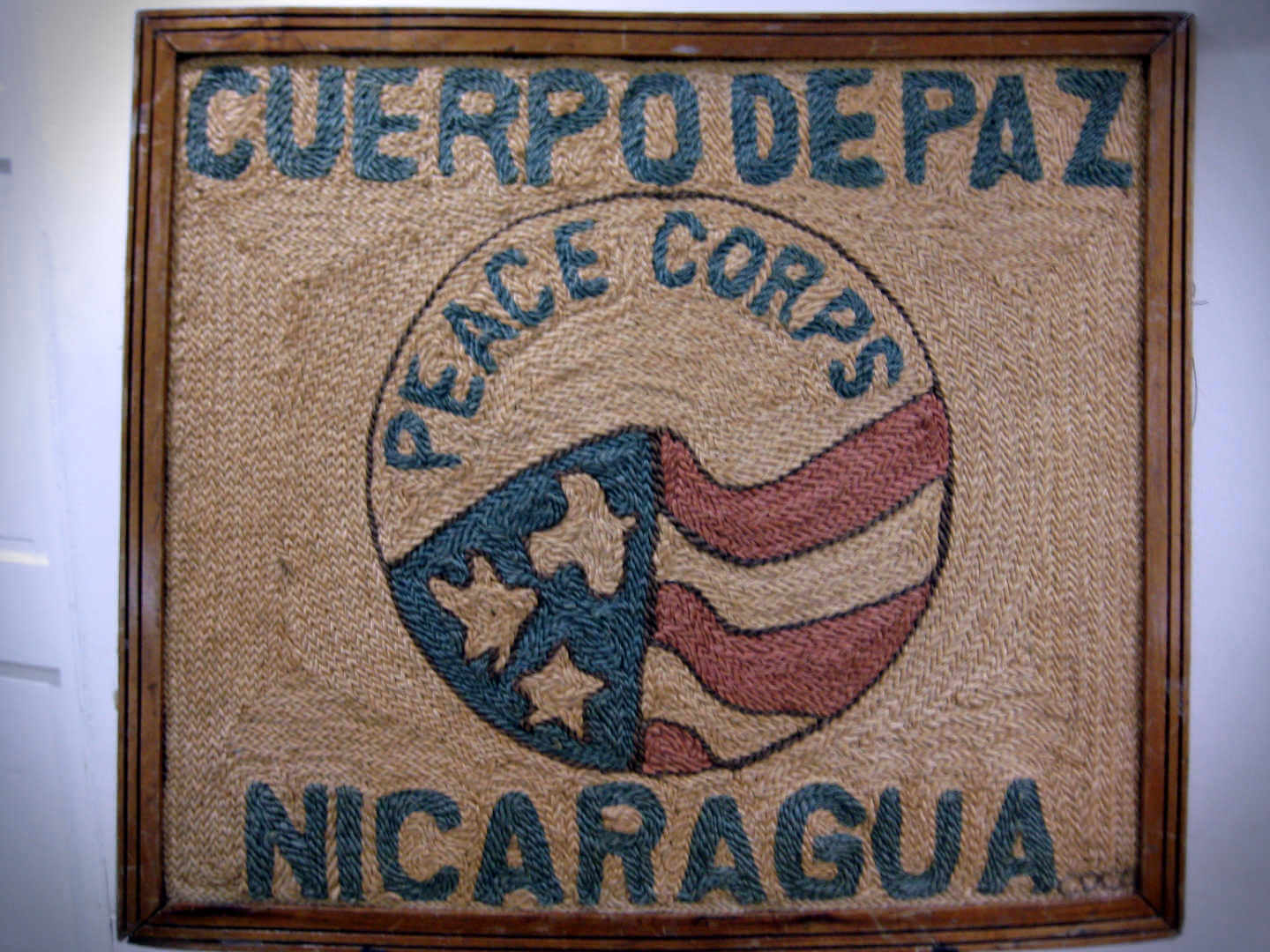 The local emblem of Peace Corps (Cuerpo de Paz in Spanish), in Nicaragua at the Managua HQ.
