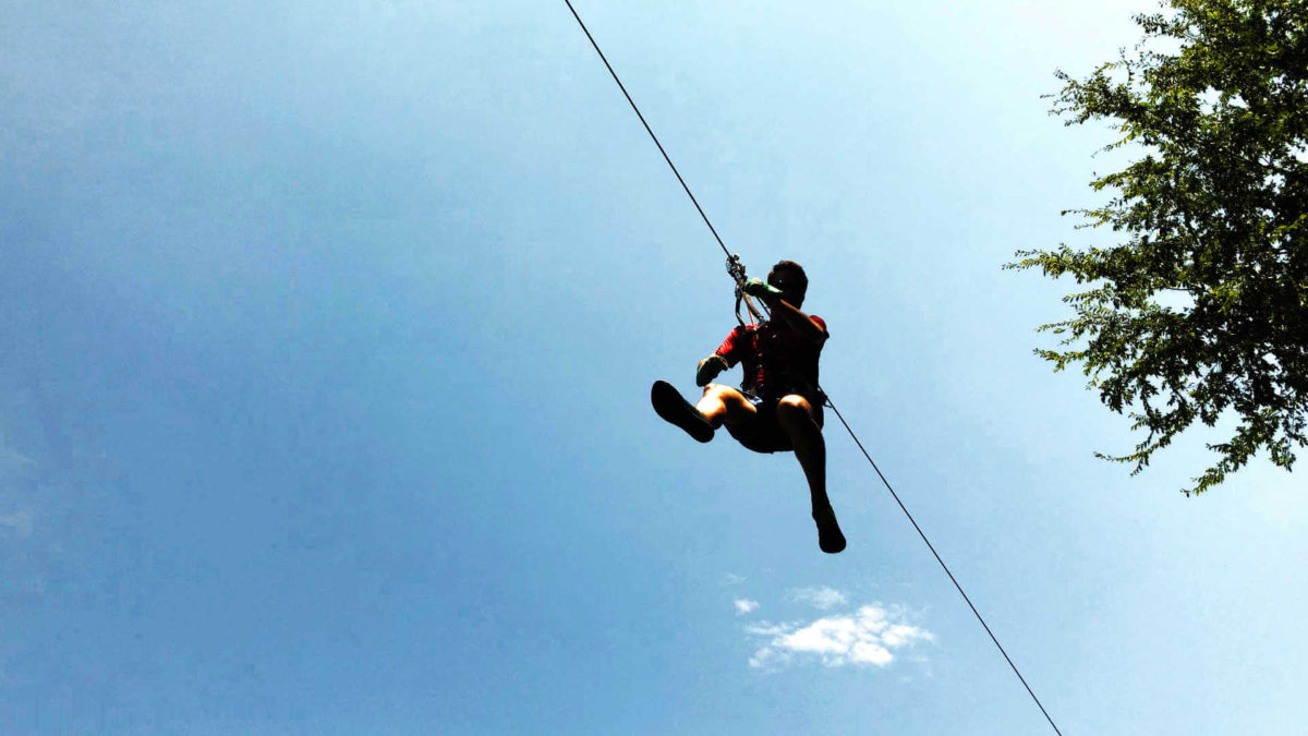 A staycation idea to steal: local zip line and obstacle courses!