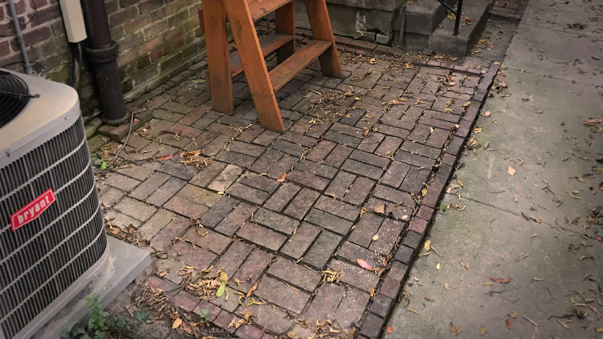 Avoid fear of making mistakes in your DIY projects by following my 3 simple steps. This our patio before I started on regrading it.