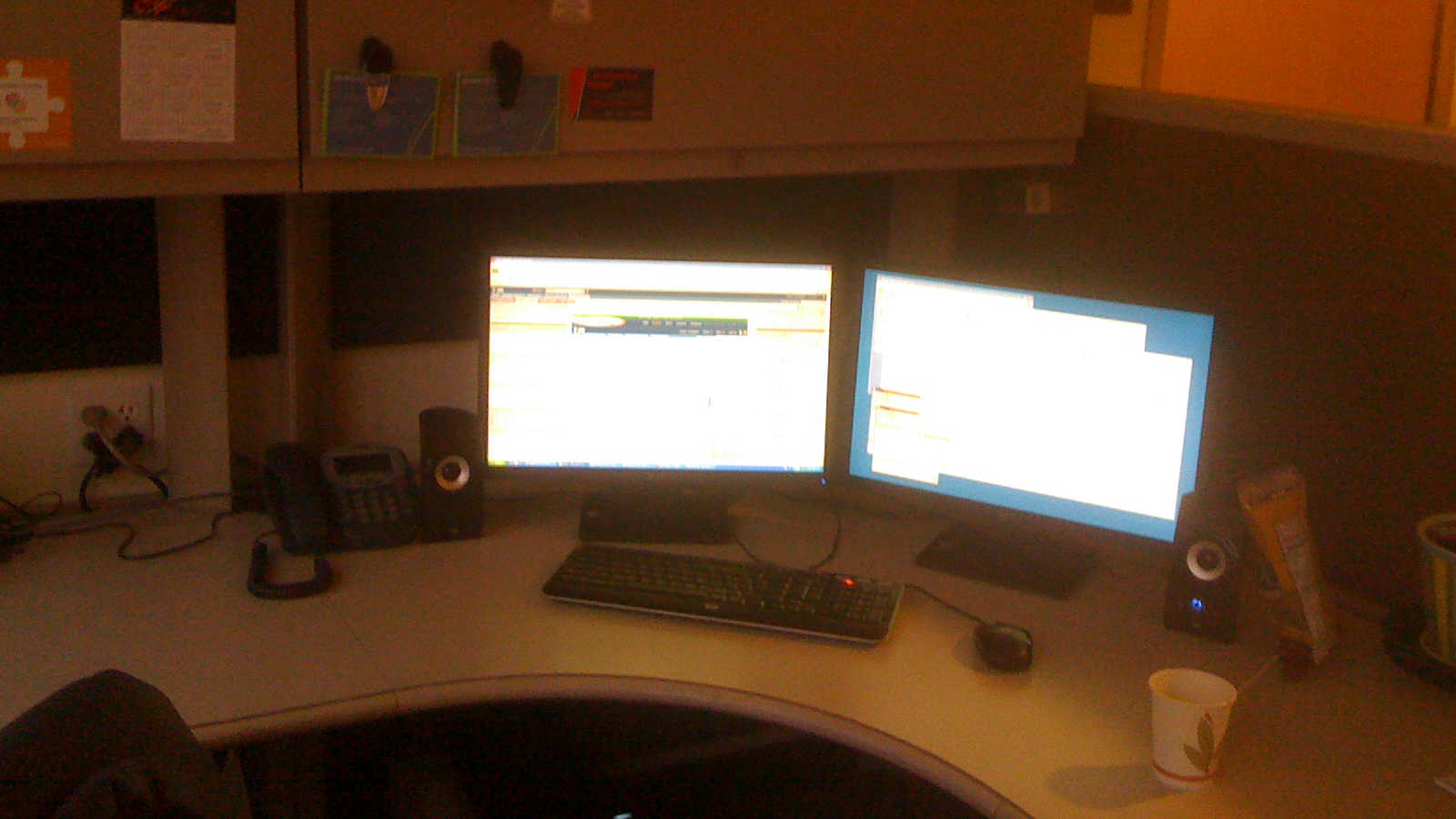 My new workspace in 2009 just before Christmas.