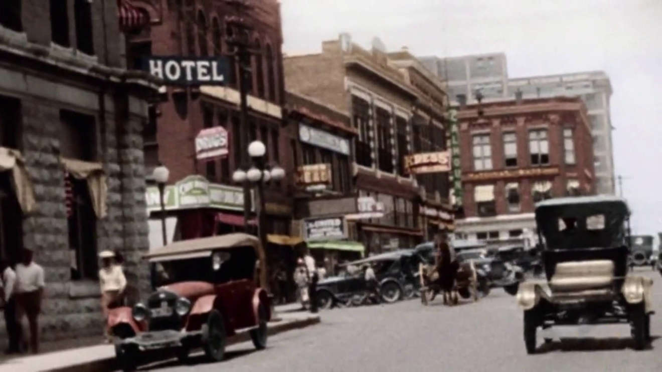 The businesses of Black Wall Street in its heyday [Image source: America in Color: The 1920s, Smithsonian].