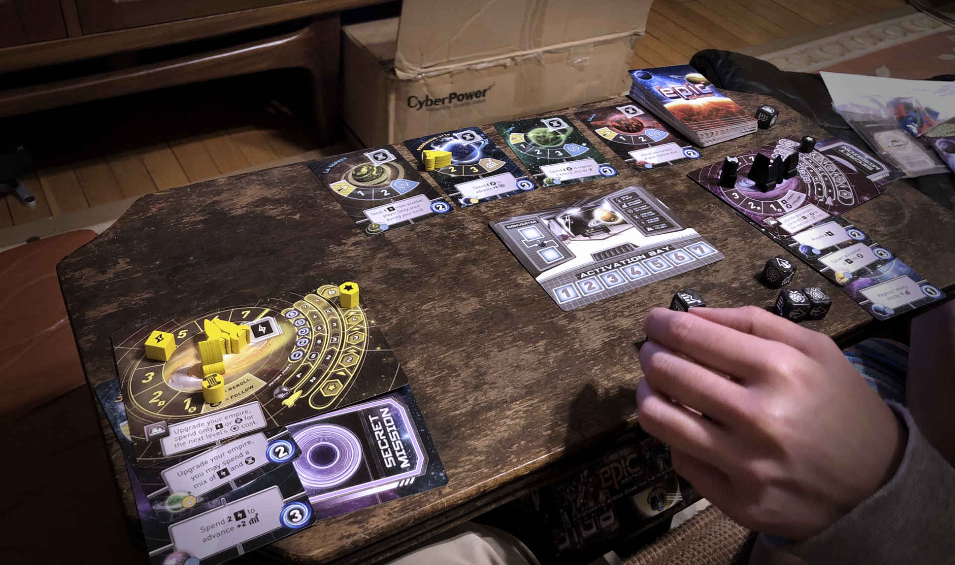 We've still found ways to have fun inside during the winter (like this great Tiny Epic Galaxies card game friends gave us), but we're ready for spring!