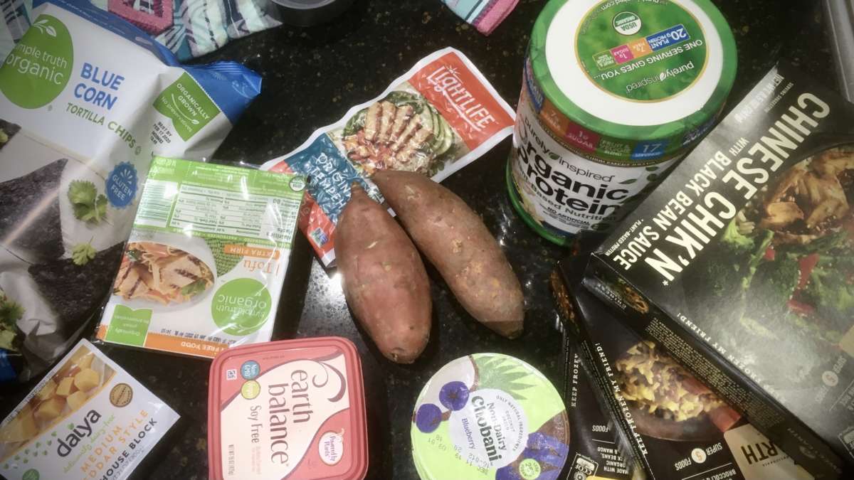 discounted grocery haul