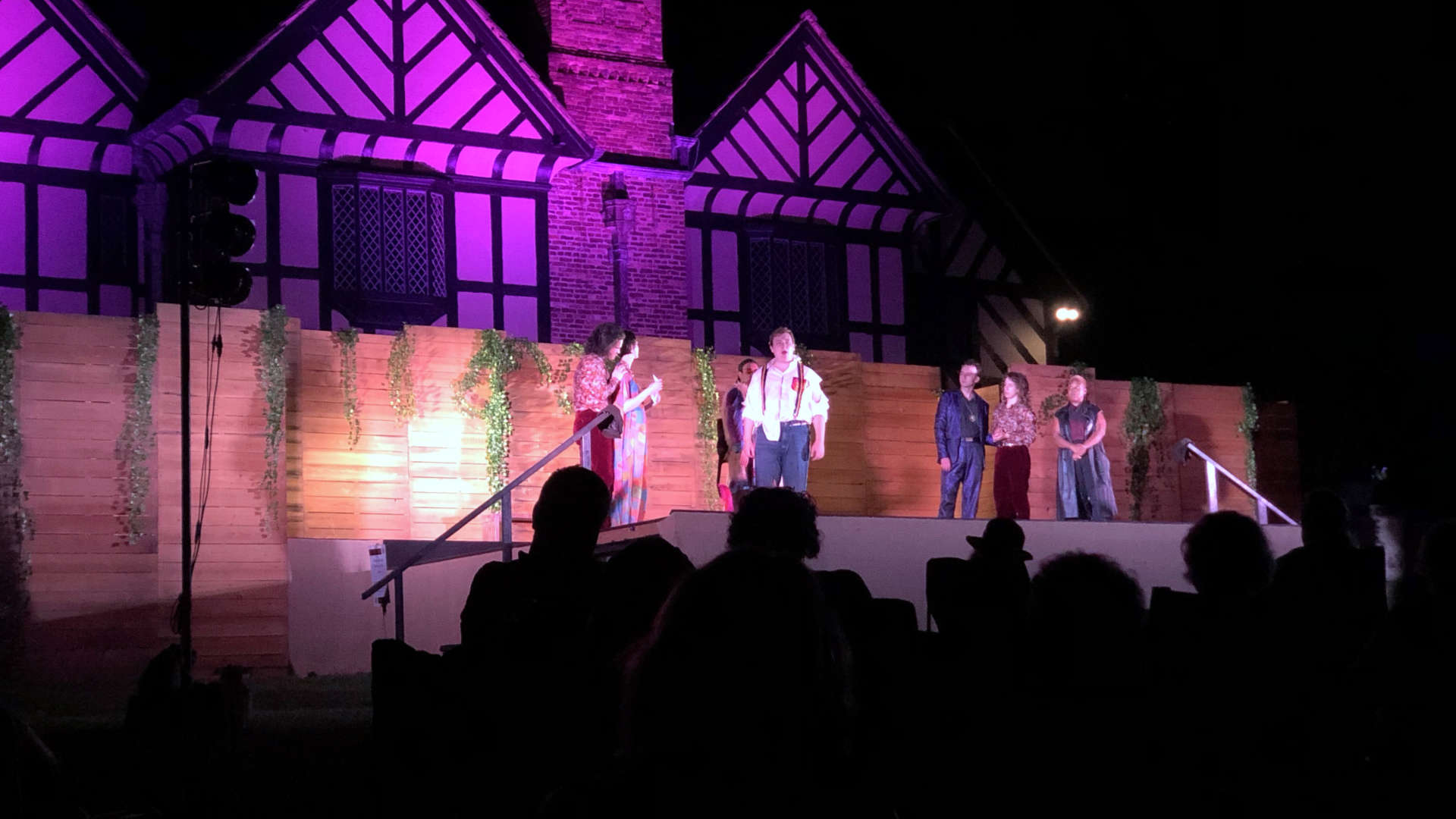 What a way to enjoy Shakespeare: outside under the stars and adjacent to a historic English Tudor manor!