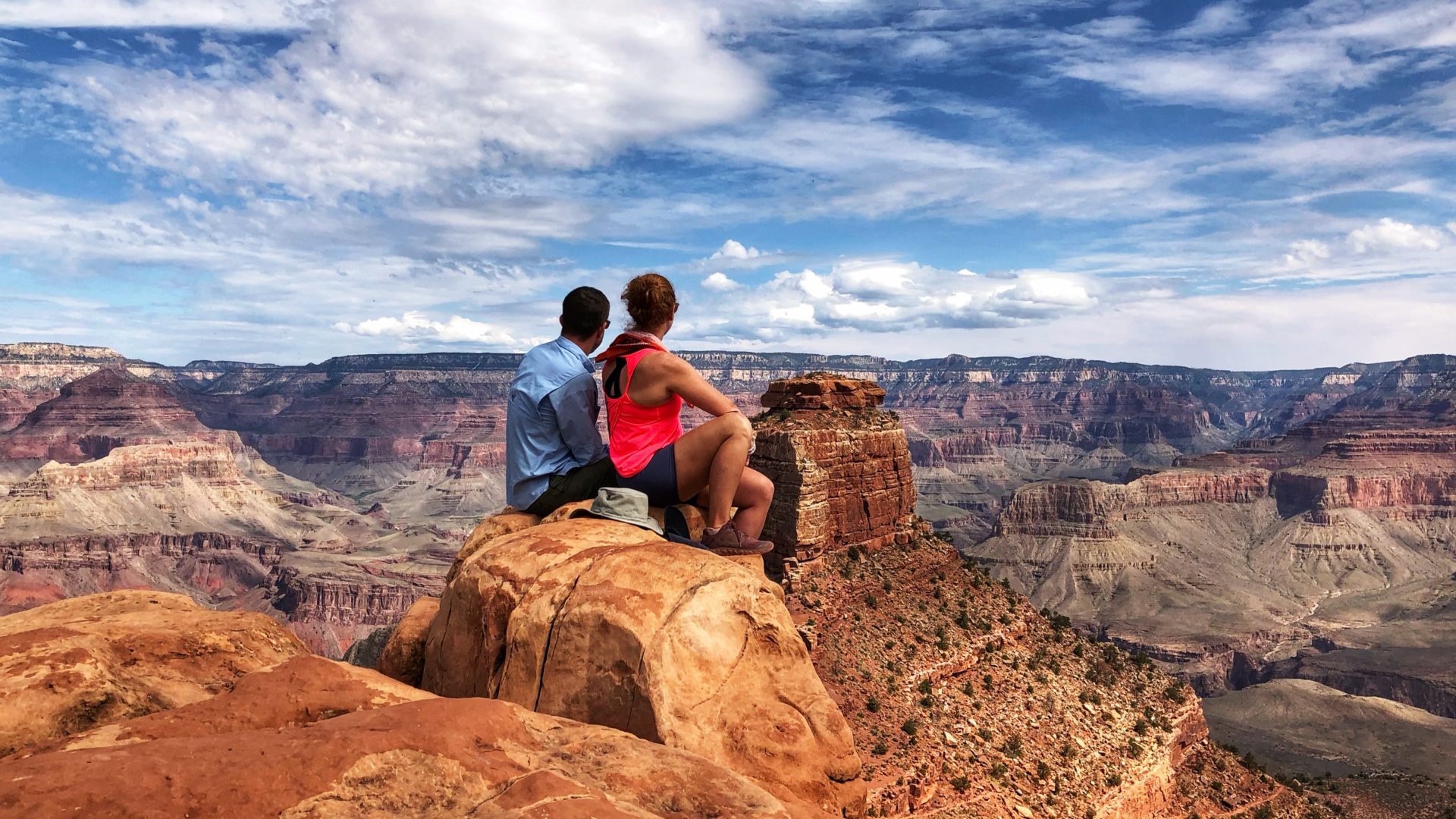 Overlooking the Grand Canyon from Cedar Ridge near the South Rim. This is how we closed out August!