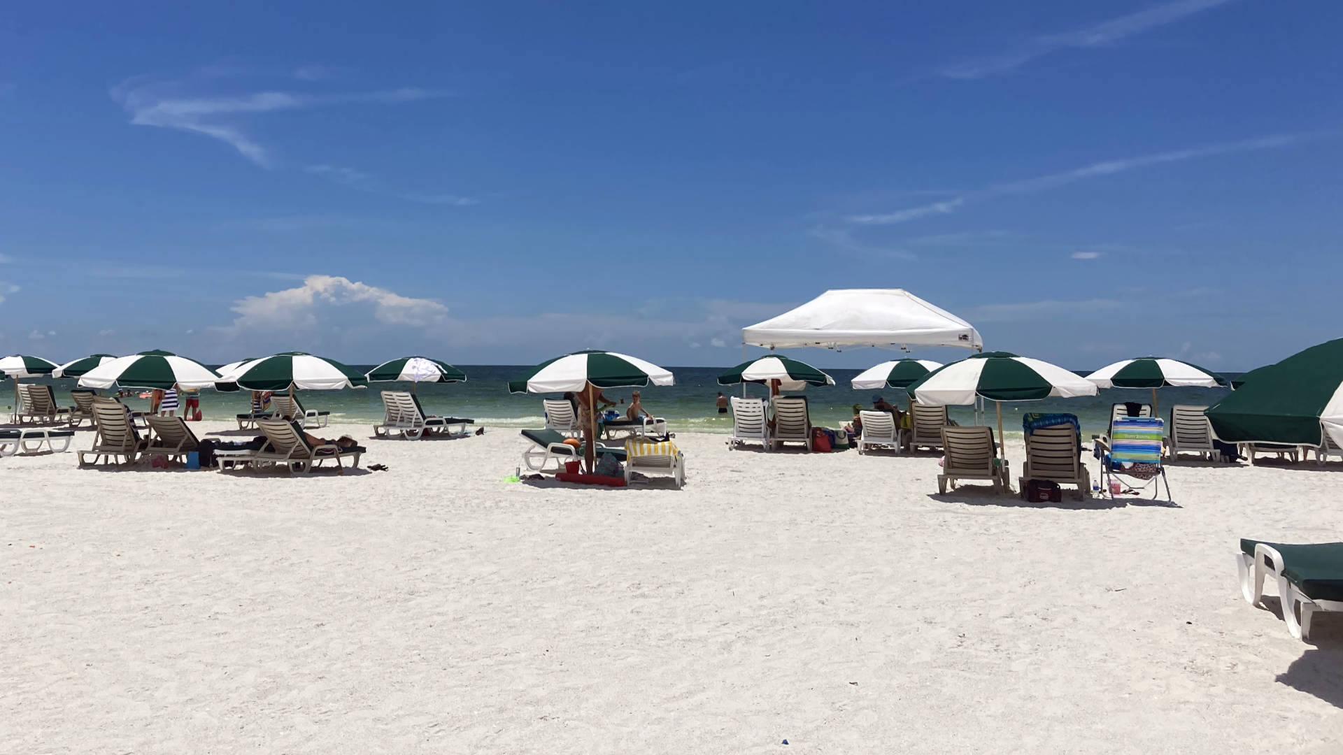 The view of the horizon from Marco Island Beach.