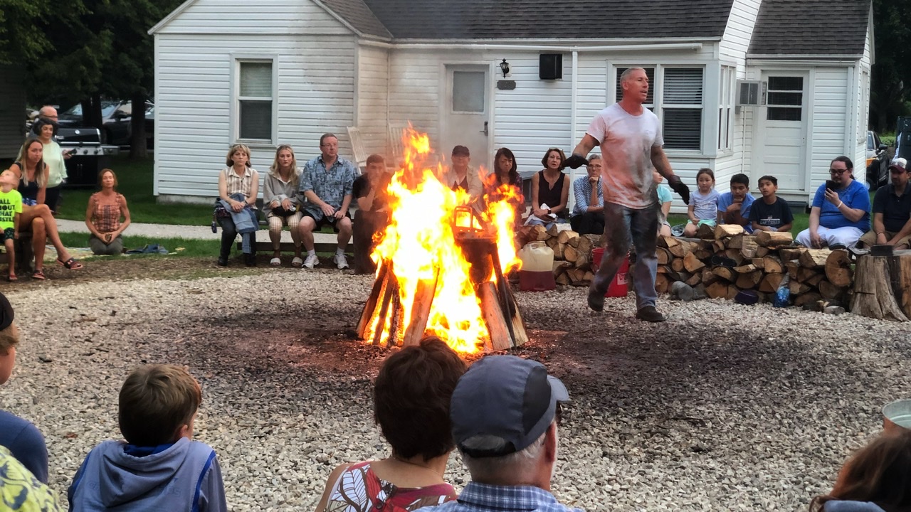 Perhaps our best “restaurant” visit was to the local fish boil in Door County, WI!