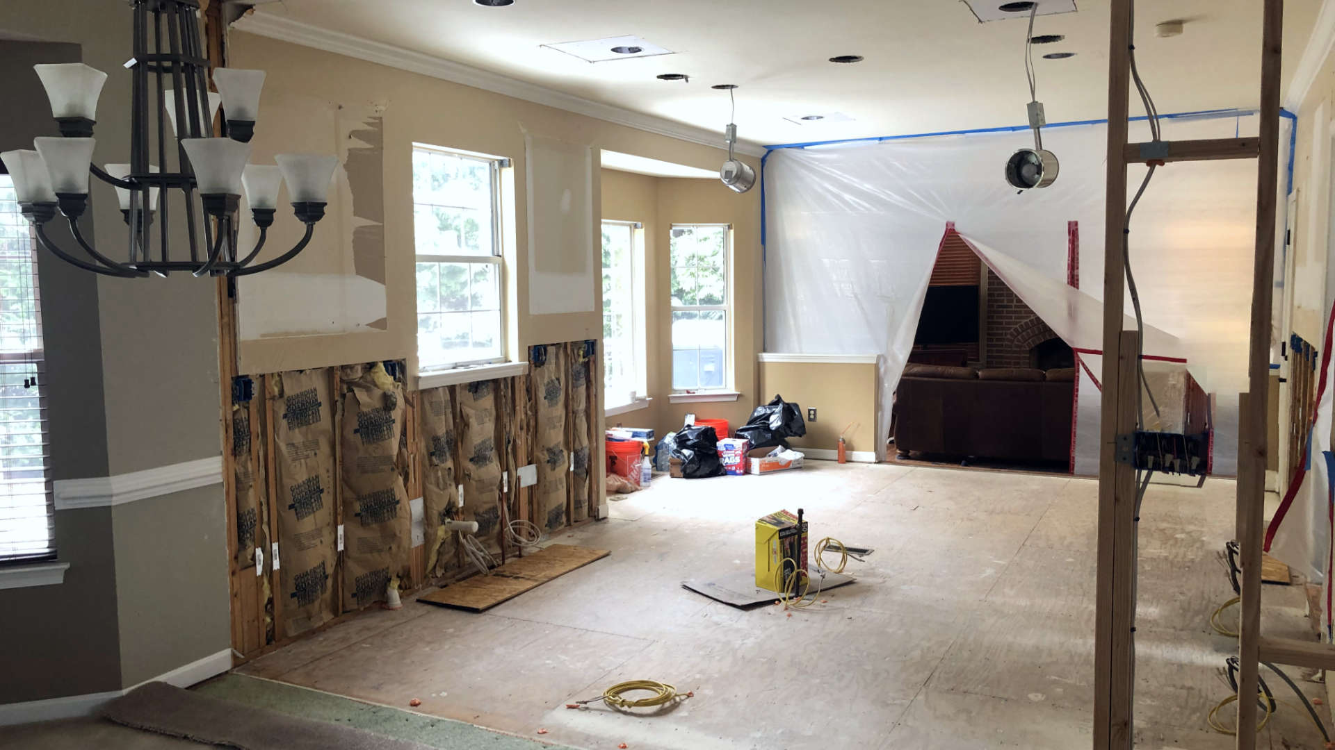 Chris's parents are in the midst of a significant remodel before moving across the country — seeing his parents' kitchen gutted is motivating for what we might do!