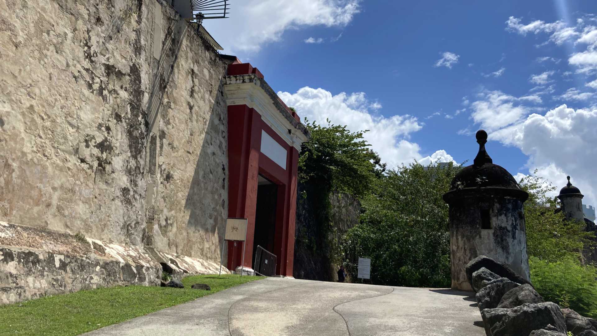 The oldest existing gate for entering Old San Juan; the original harbor would have been just off to the right in this photo.