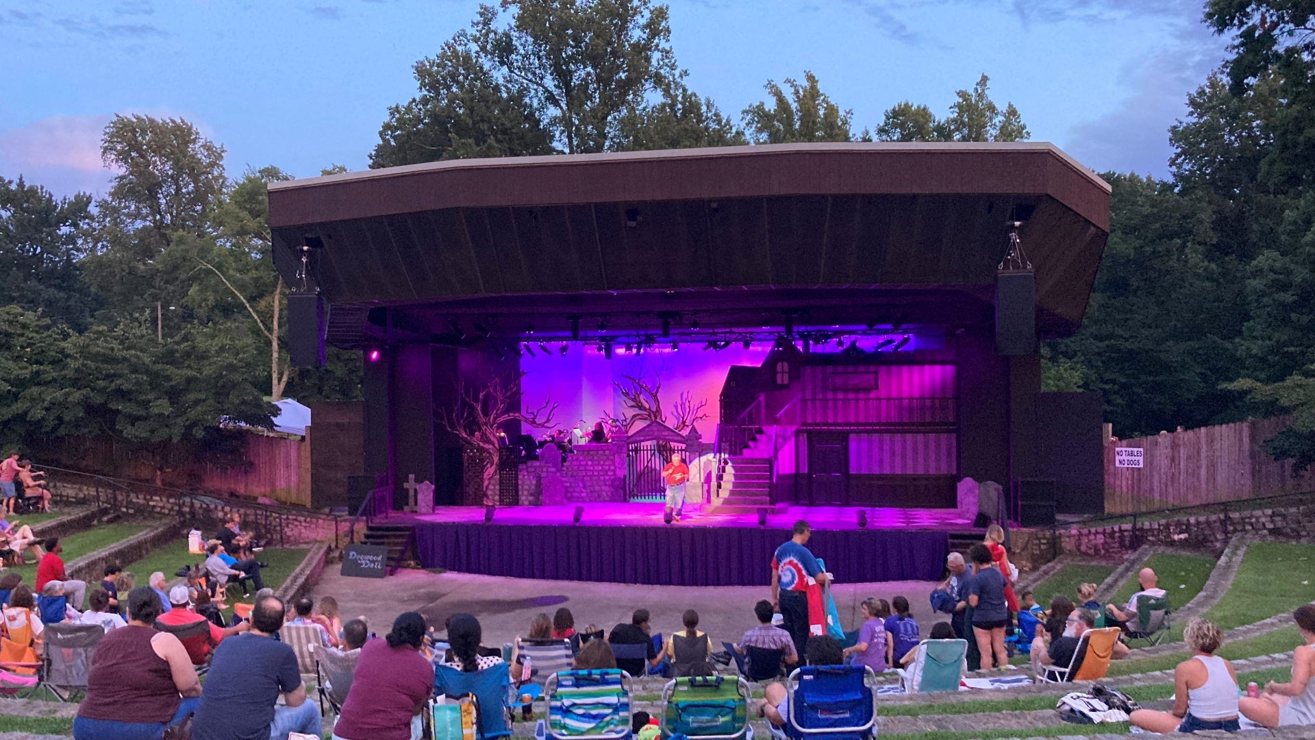 Local performance of The Addams Family at our outdoor amphitheater. It was a great show and it was free!