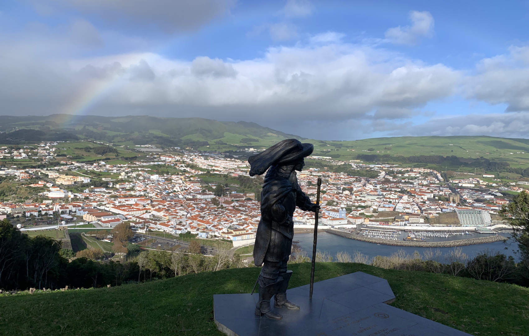 Vasco de Gaia looking over Angra do Heroísmo.
