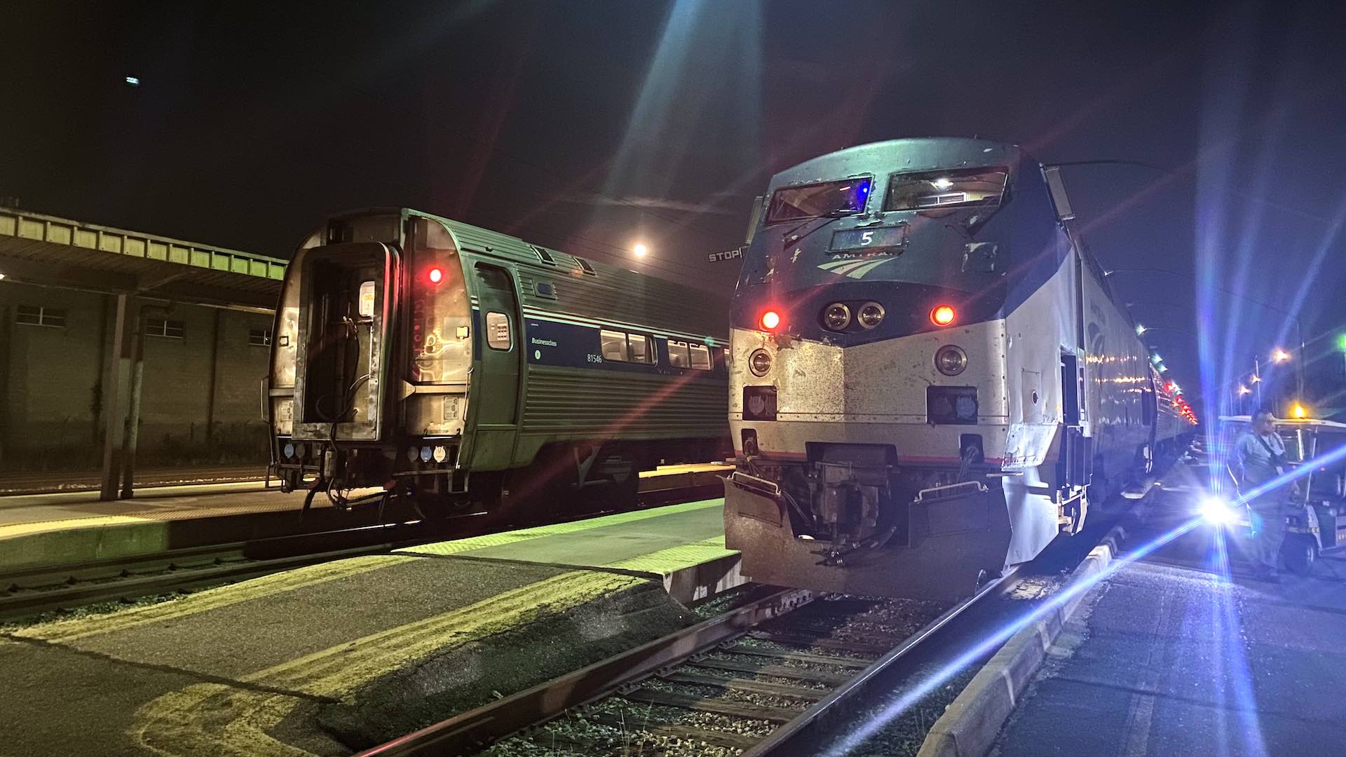 The final leg of our trip home: a few hours on Amtrak leaving from the DC area! $20 for both of us!