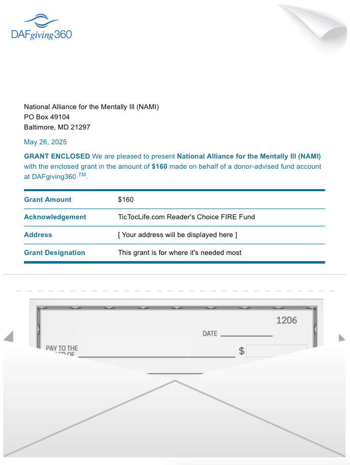 Donation Letter for March