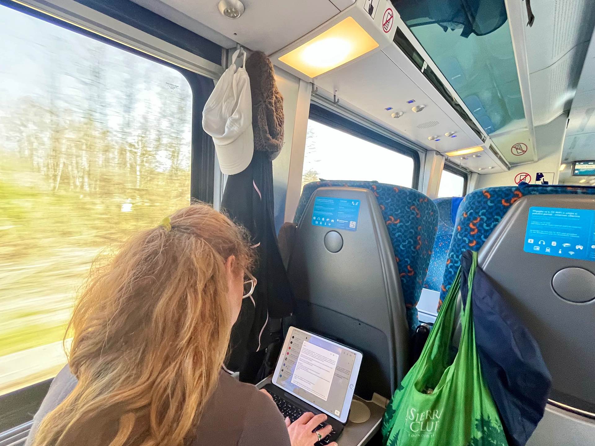 Lovely trains make for a good opportunity to catchup on email and all sorts of little tasks. WiFi and all!