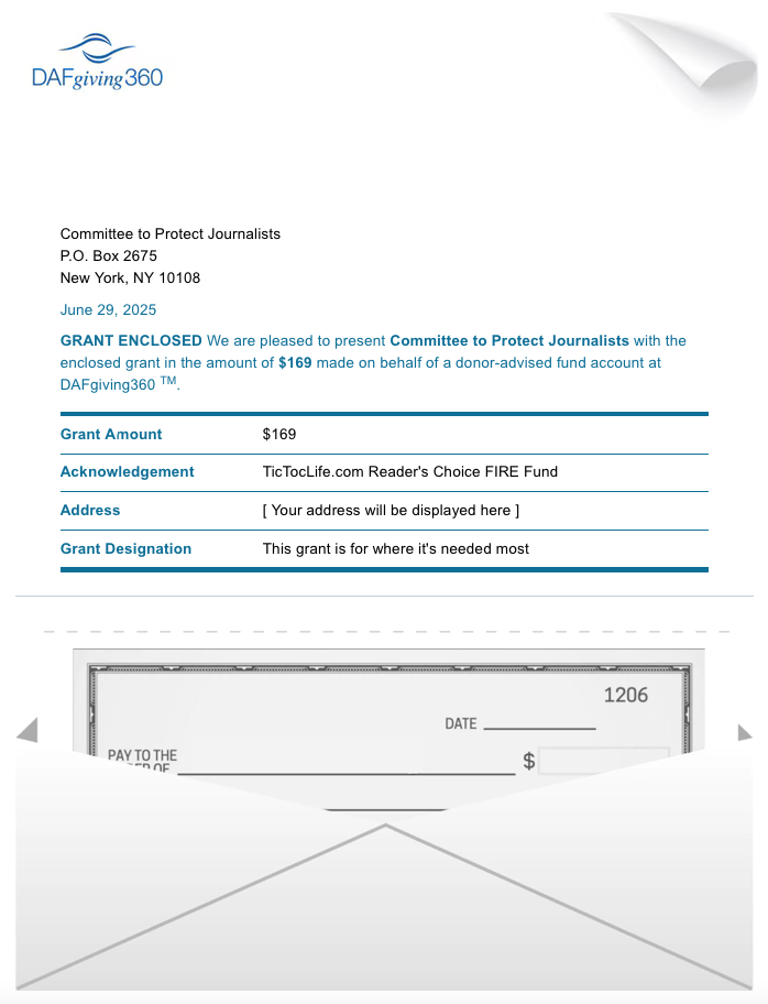 Donation letter May