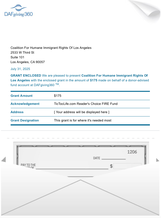 Donation letter June