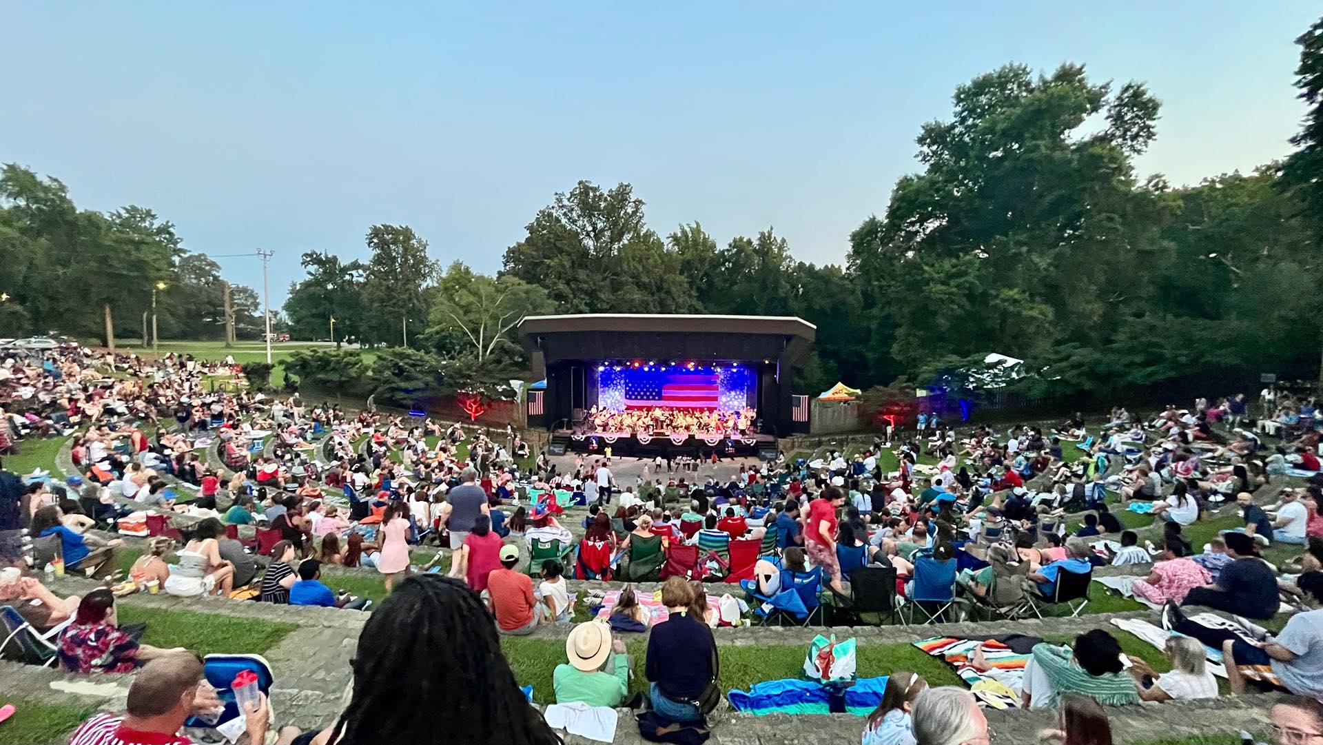Before our trip, we celebrated Independence Day in Virginia with fireworks, music, and lots of other folks!