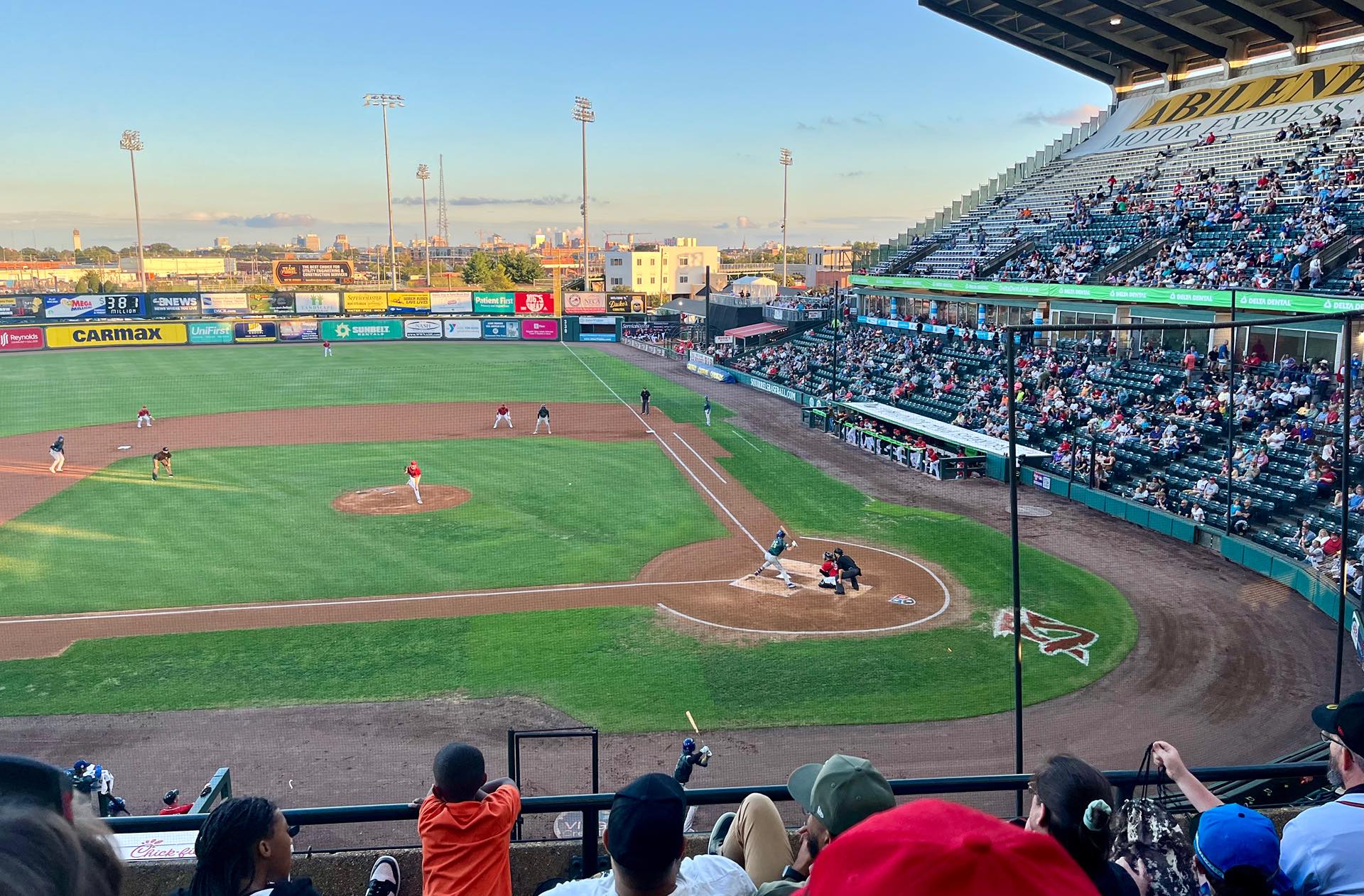 Our last time watching this team play in this stadium...but what a fireworks show afterward!