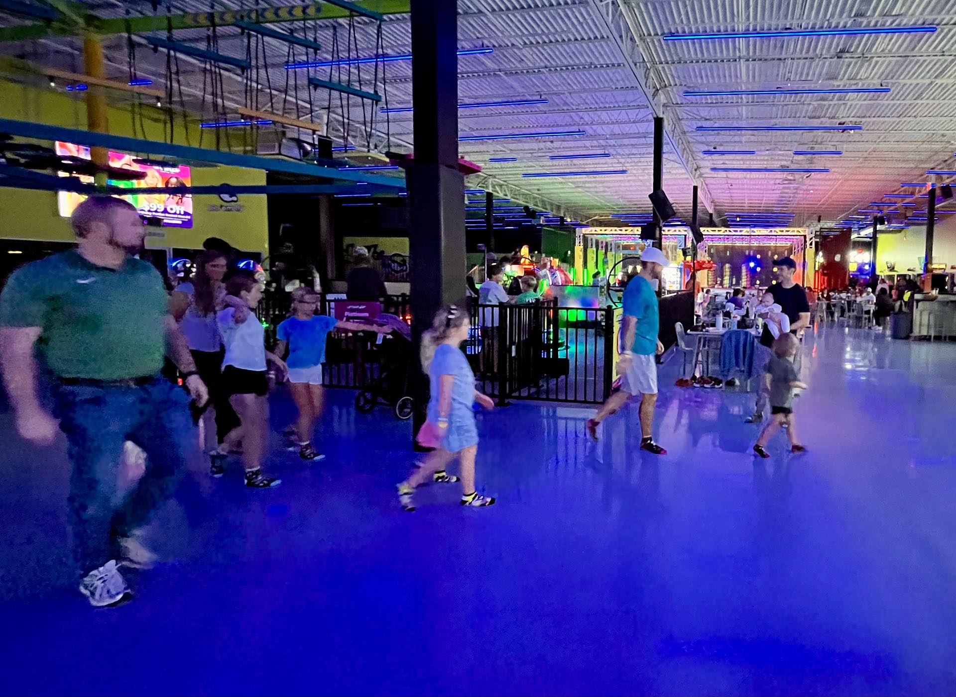 Urban Air adventure park in Virginia—obstacle courses, ziplines, and more! Great to wear out the kids. :)