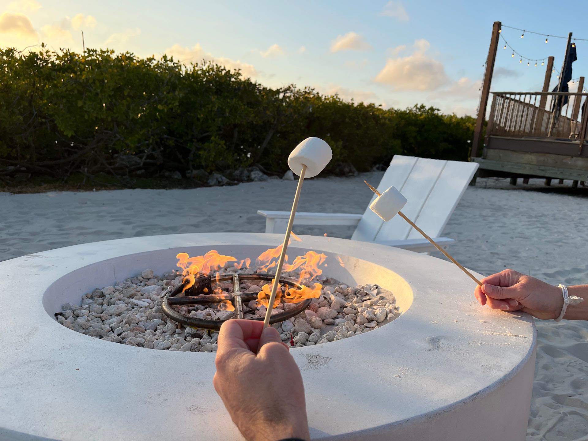 The Grand Hyatt Tampa Bay we stayed at had all sorts of lovely amenities—including a smores kit and a place to roast them!