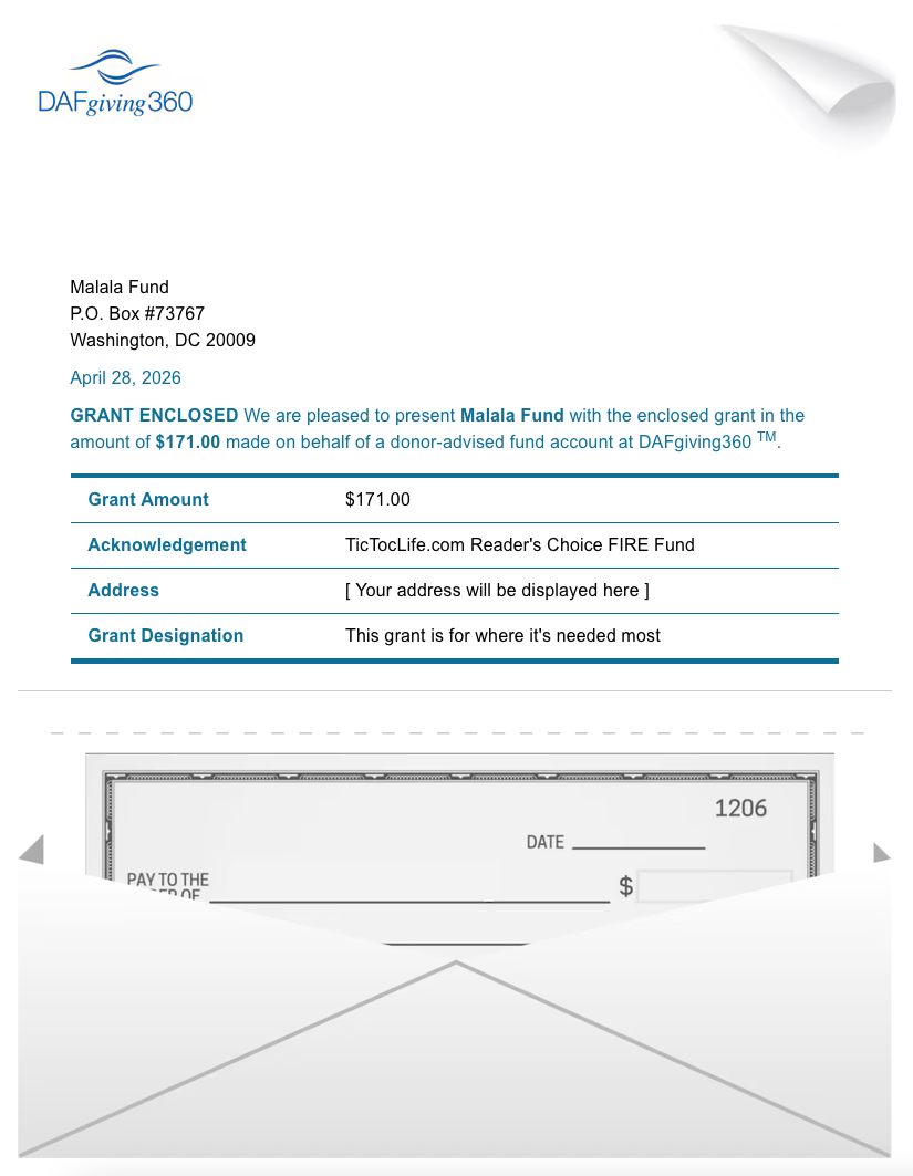 April donation letter