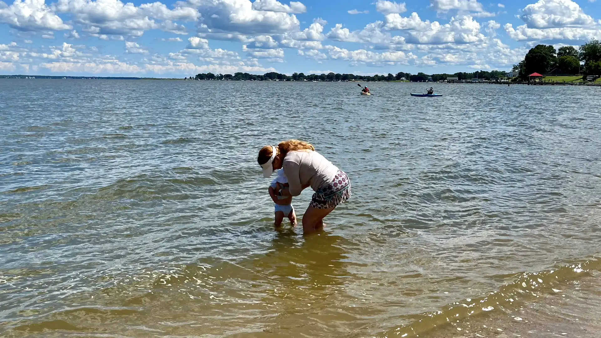 And what didn't reveal itself in our expenses clearly—a reasonably short drive to nearby Tappahannock. An opportunity to dip Lukas in another large body of water and for us to take in the final gasps of summer in Virginia. Plus, a free night certificate at the local Holiday Inn covered our overnight costs.